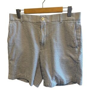 Southern Tide Men’s Blue White Seersucker Shirts Sz 33